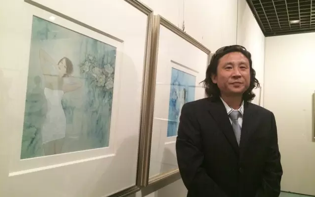 祝贺中国常州名画家李啸东吴鸣在日本京都举办画展圆满成功